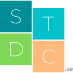 Logotyp för webbsidan stdc.se föreställandes bokstäverna i webbadressen